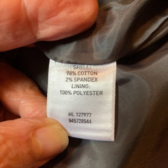 Halogen Gray Velvet Blazer, Size Large, 3/4 Sleeve Cotton Blend Jacket‎ NEW - Picture 10 of 11